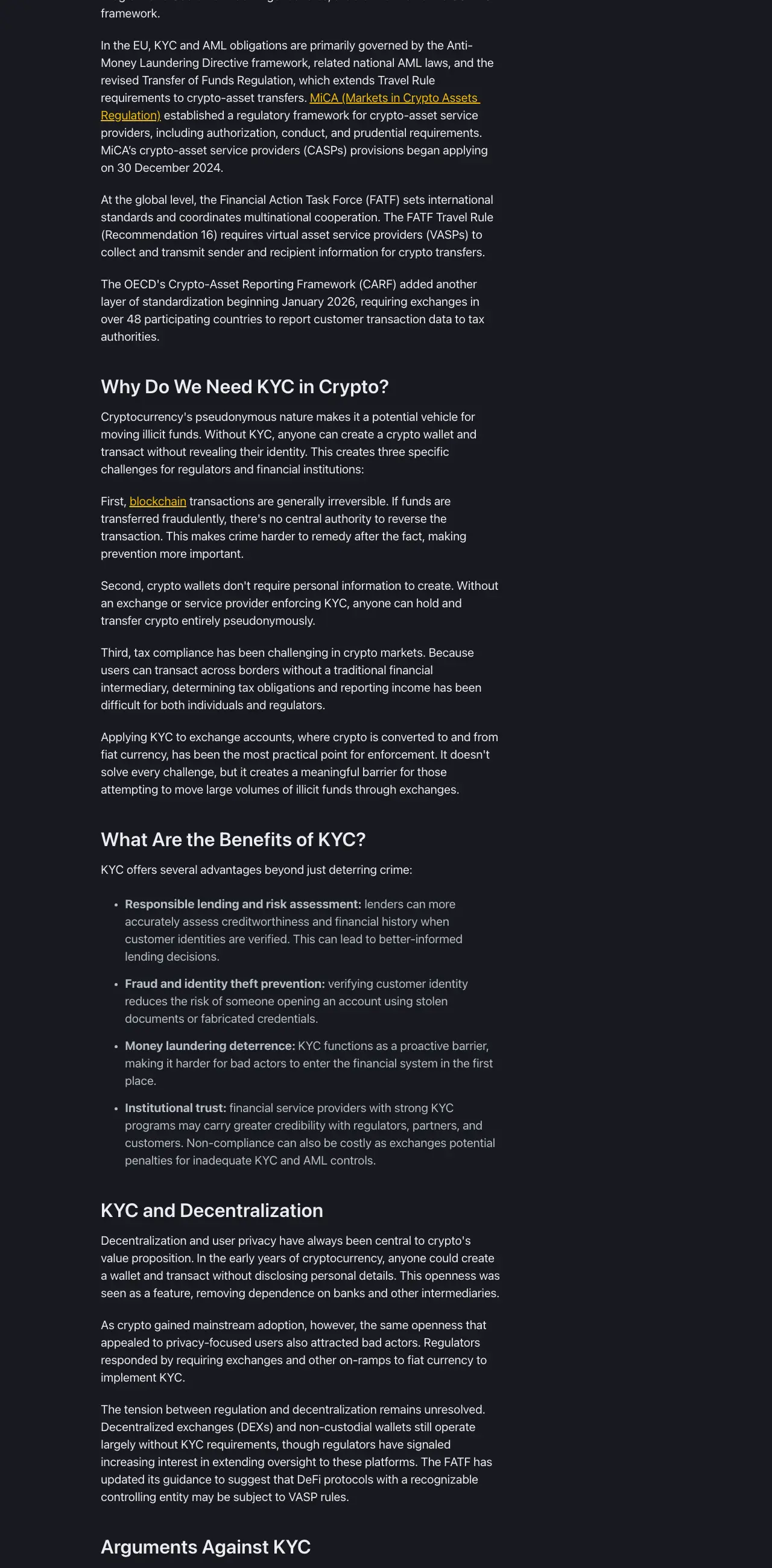 Binance's official documentation describing accepted proof-of-address documents and the requirements each one must meet